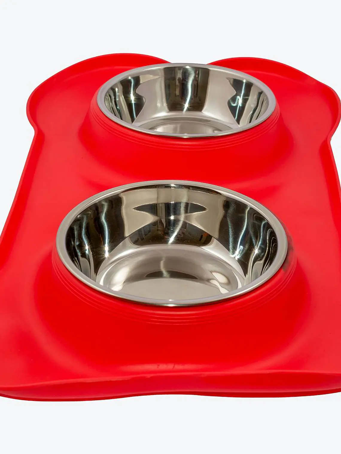 Plato doble de silicona y acero inoxidable 400 ml 4