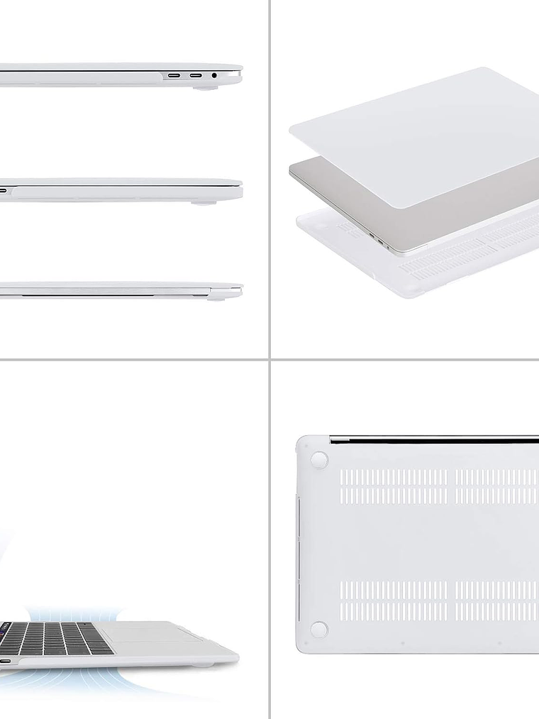 Carcasa rígida para MacBook PRO 13 diseño BLANCO revisa tu modelo 3
