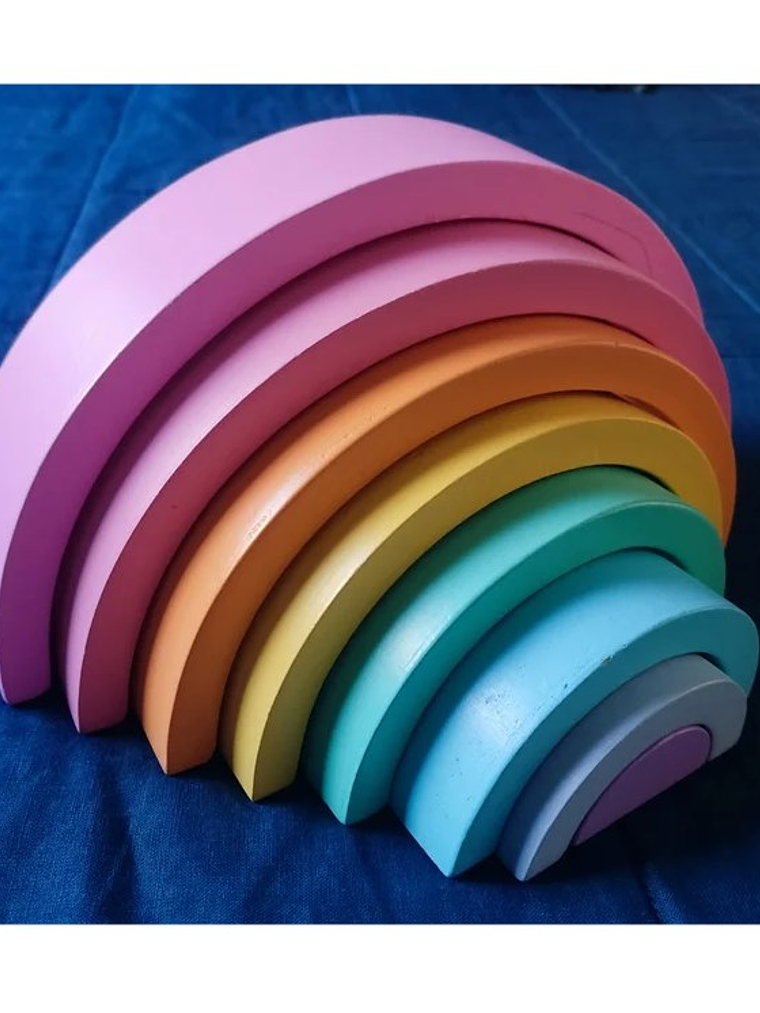 Juego de madera ARCOIRIS Montessori 1