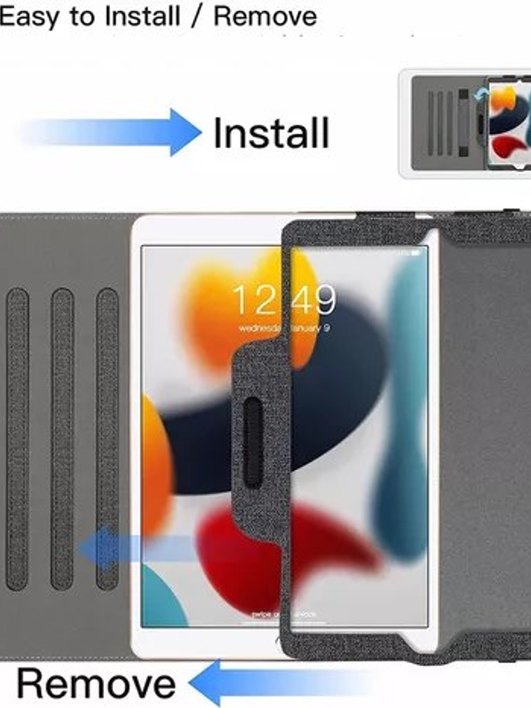 Funda ecocuero y tela IPad Pro 11 2020 2021 2022 revisa tu modelo 4