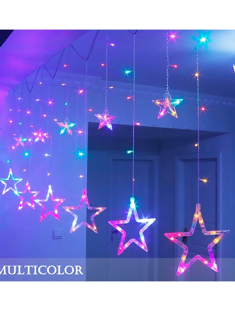 Guirnalda de luces LED ESTRELLAS color 1