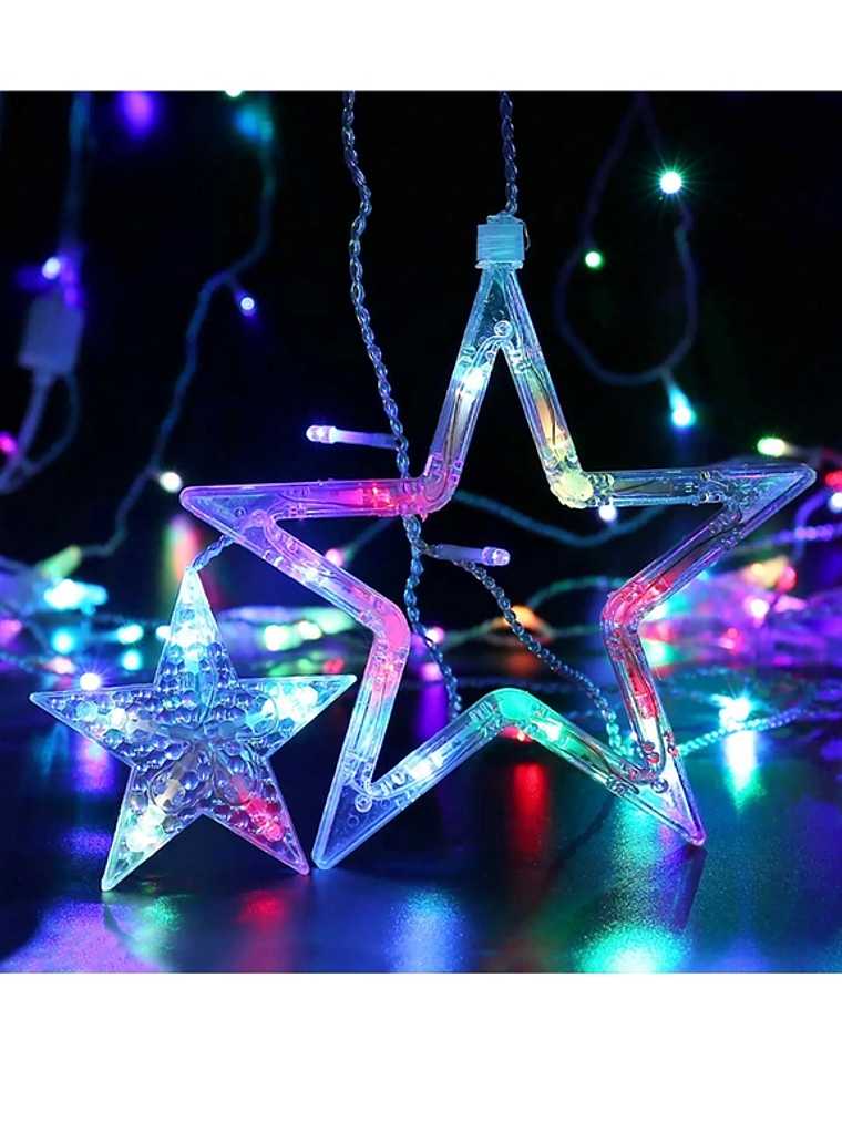 Guirnalda de luces LED ESTRELLAS color 2