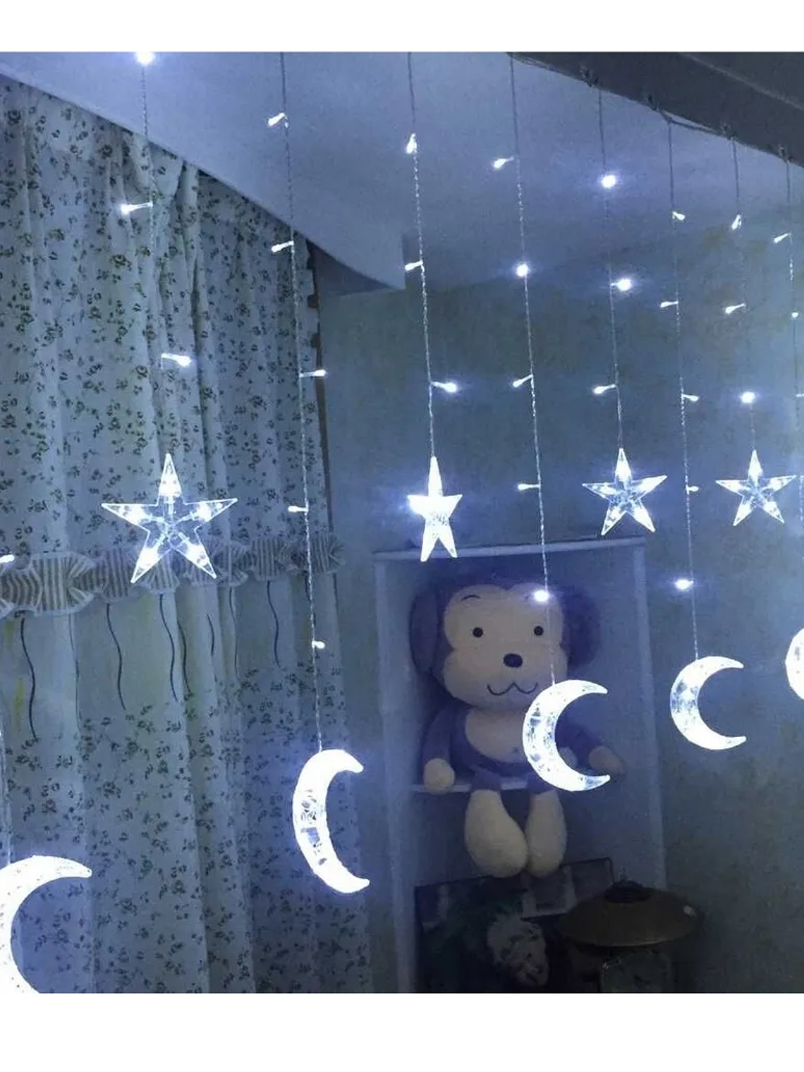 Guirnalda de luces LED LUNAS BLANCO 1