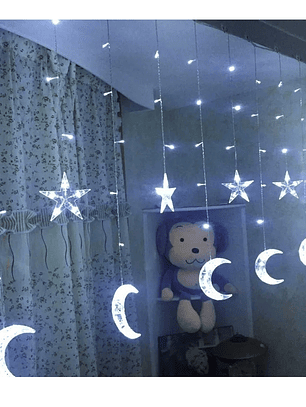 Guirnalda de luces LED LUNAS BLANCO