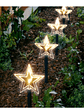 5 Estacas de estrella 5 puntas LED para jardín - Miniatura 1