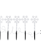5 Estacas de Copo de nieve LED para jardín - Miniatura 2