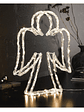 ADORNO metálico con mini LED forma ANGEL - Miniatura 1