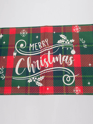 Set de 6 INDIVIDUALES DE TELA con motivos navideños