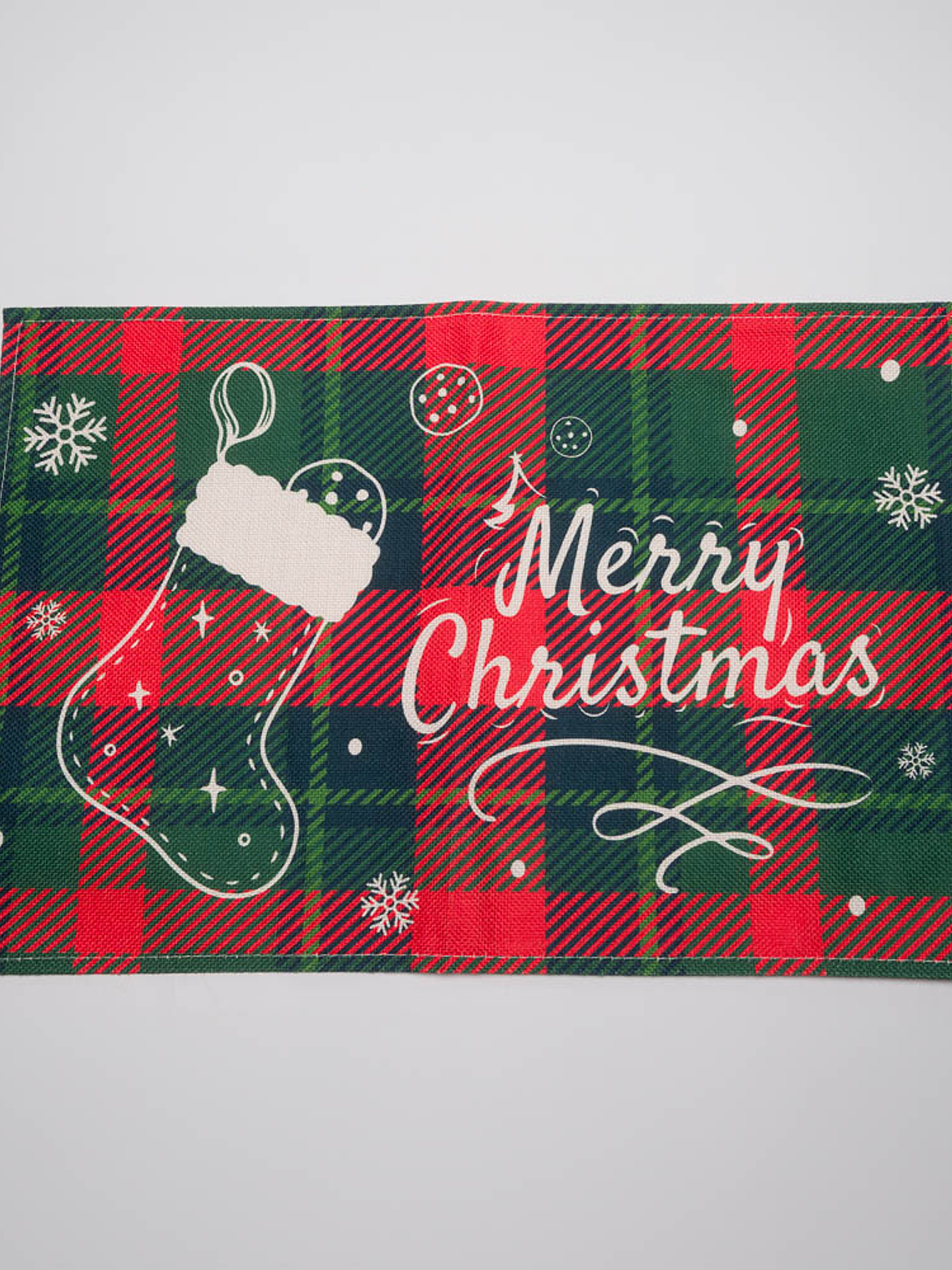 Set de 6 INDIVIDUALES DE TELA con motivos navideños 4