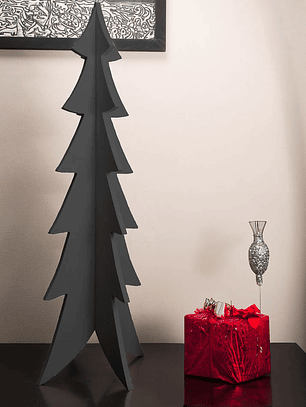 Arbol navideño de madera COLOR NEGRO 85cm