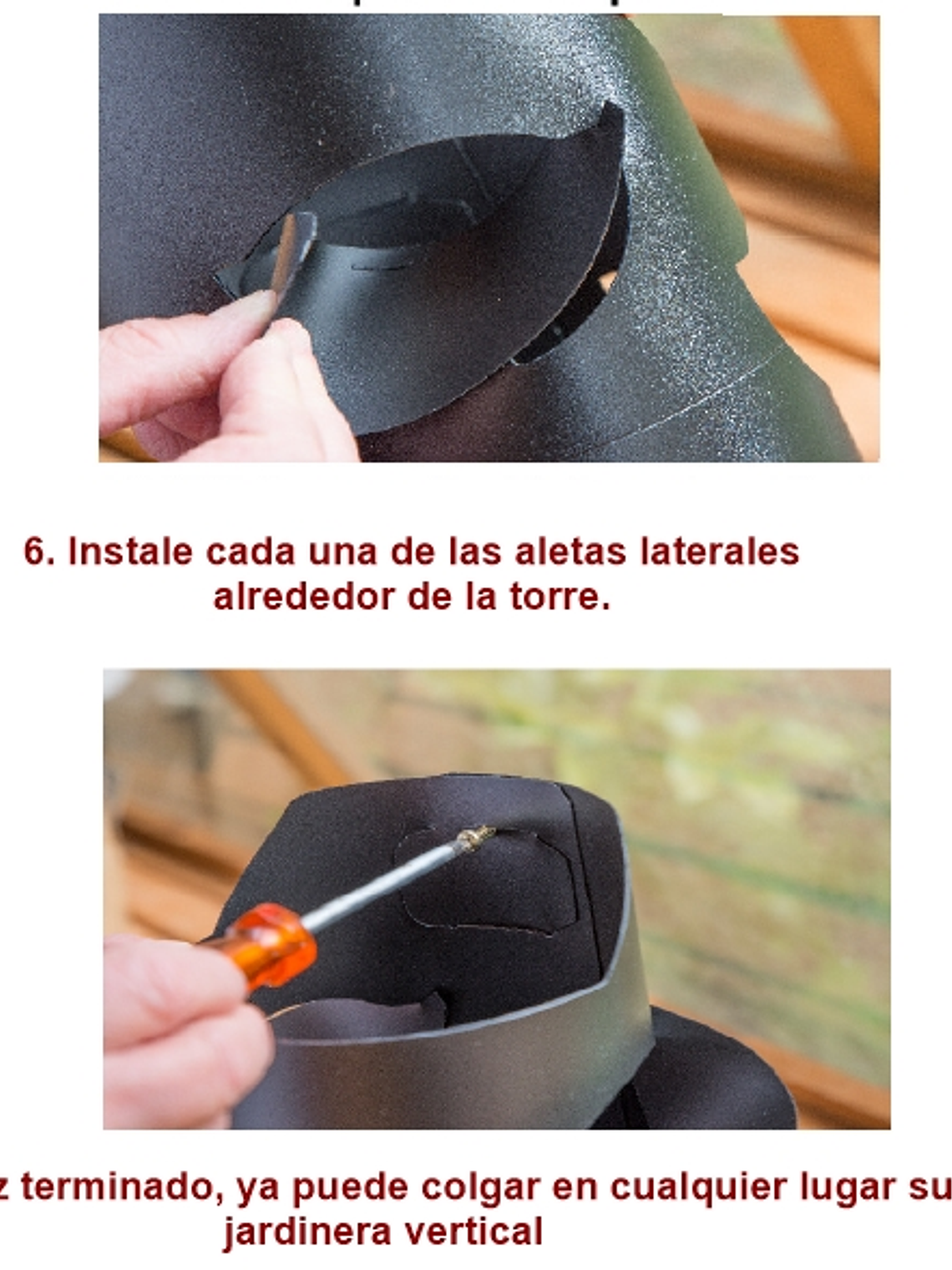 Jardín vertical con bolsillos armable 2 unidades 6