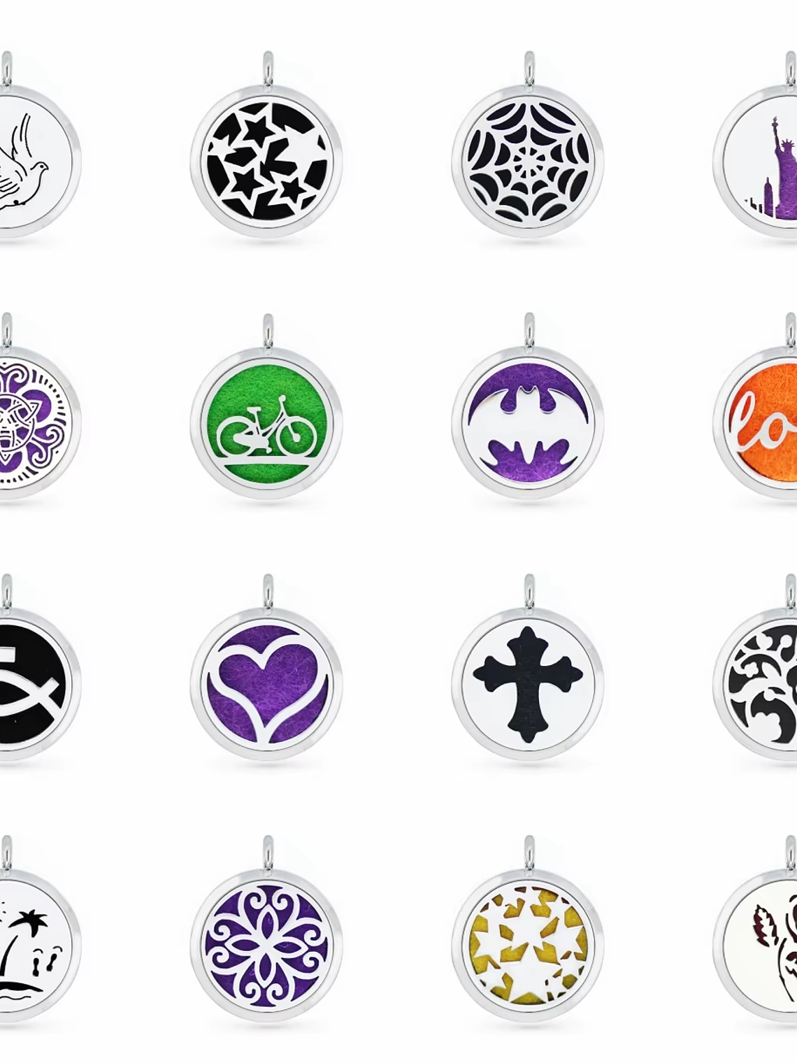 Medallón Acero difusor de aromaterapia varios diseños 1