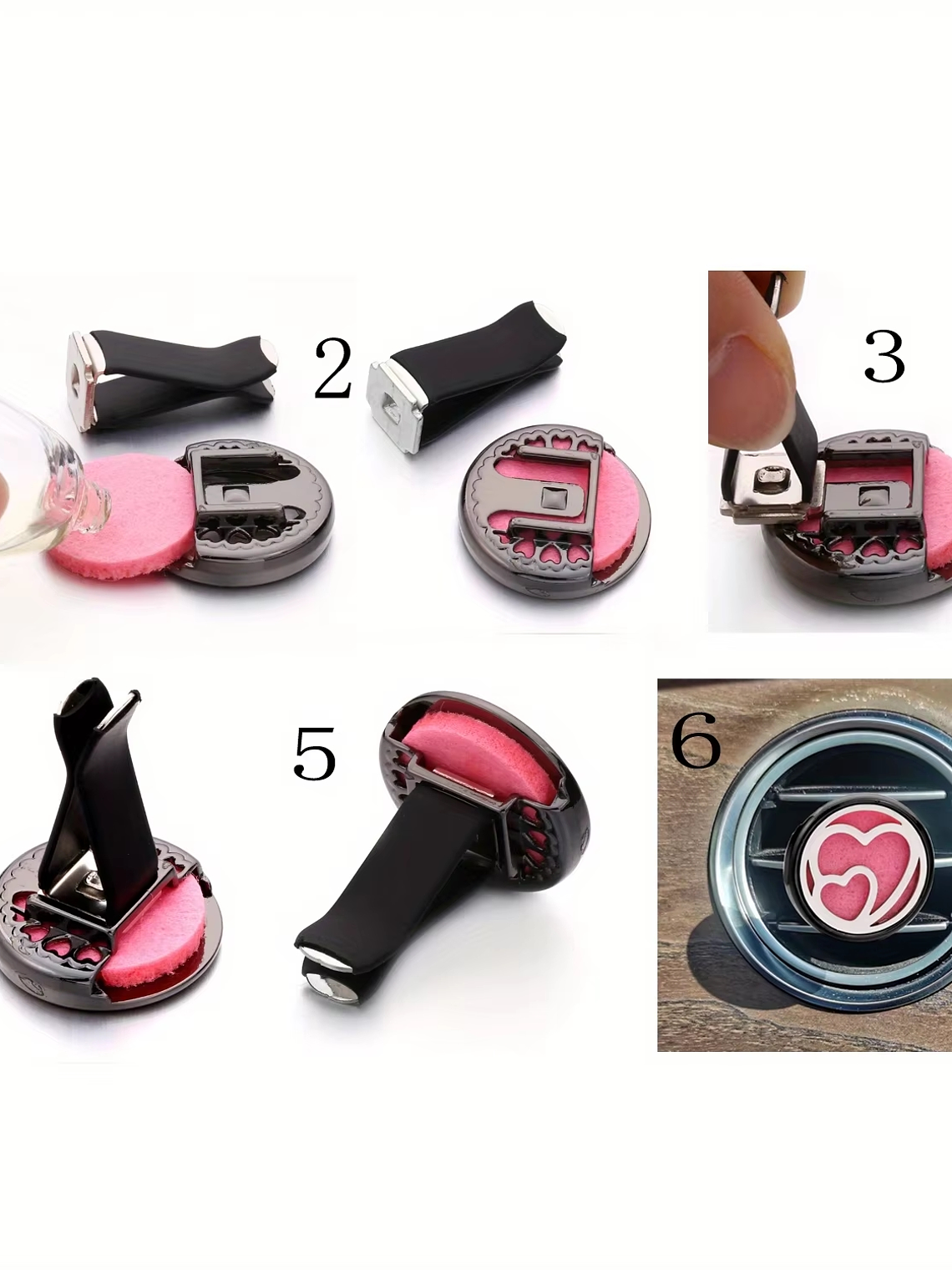 Porta fieltro difusor de ambiente auto VARIOS DISEÑOS 3