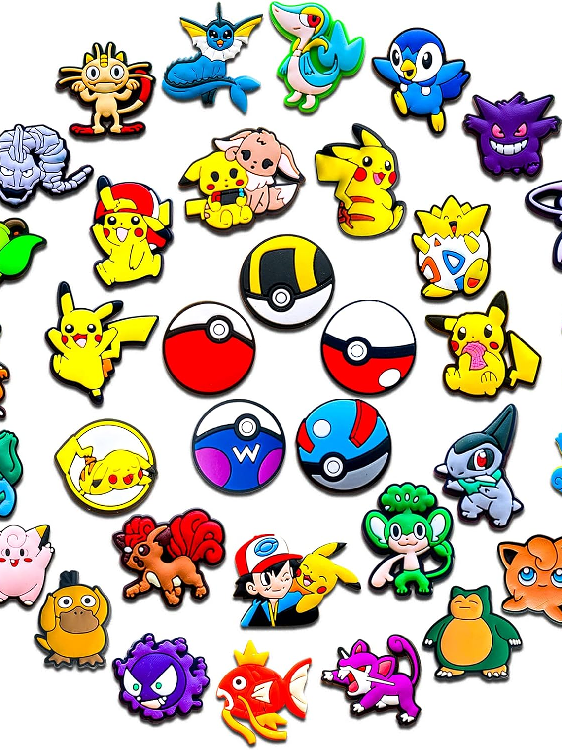 35 Dijes decorativos pokemon para zapatos tipo zuecos 3