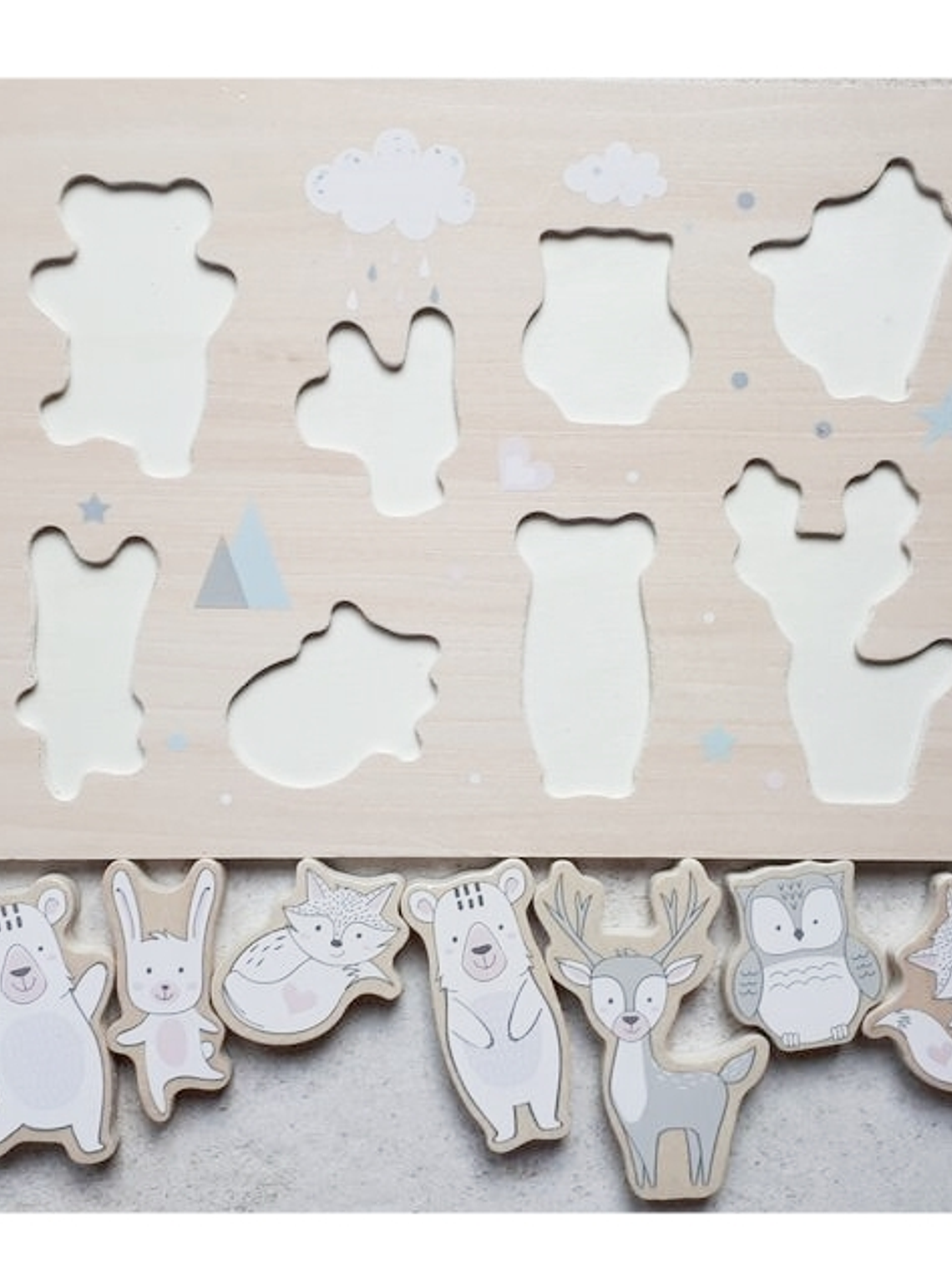 Tablero de habilidades de madera Montessori 2