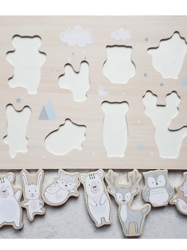 Tablero de habilidades de madera Montessori 2