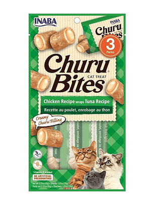 CHURU BITES para gatos, sabor pollo y atún