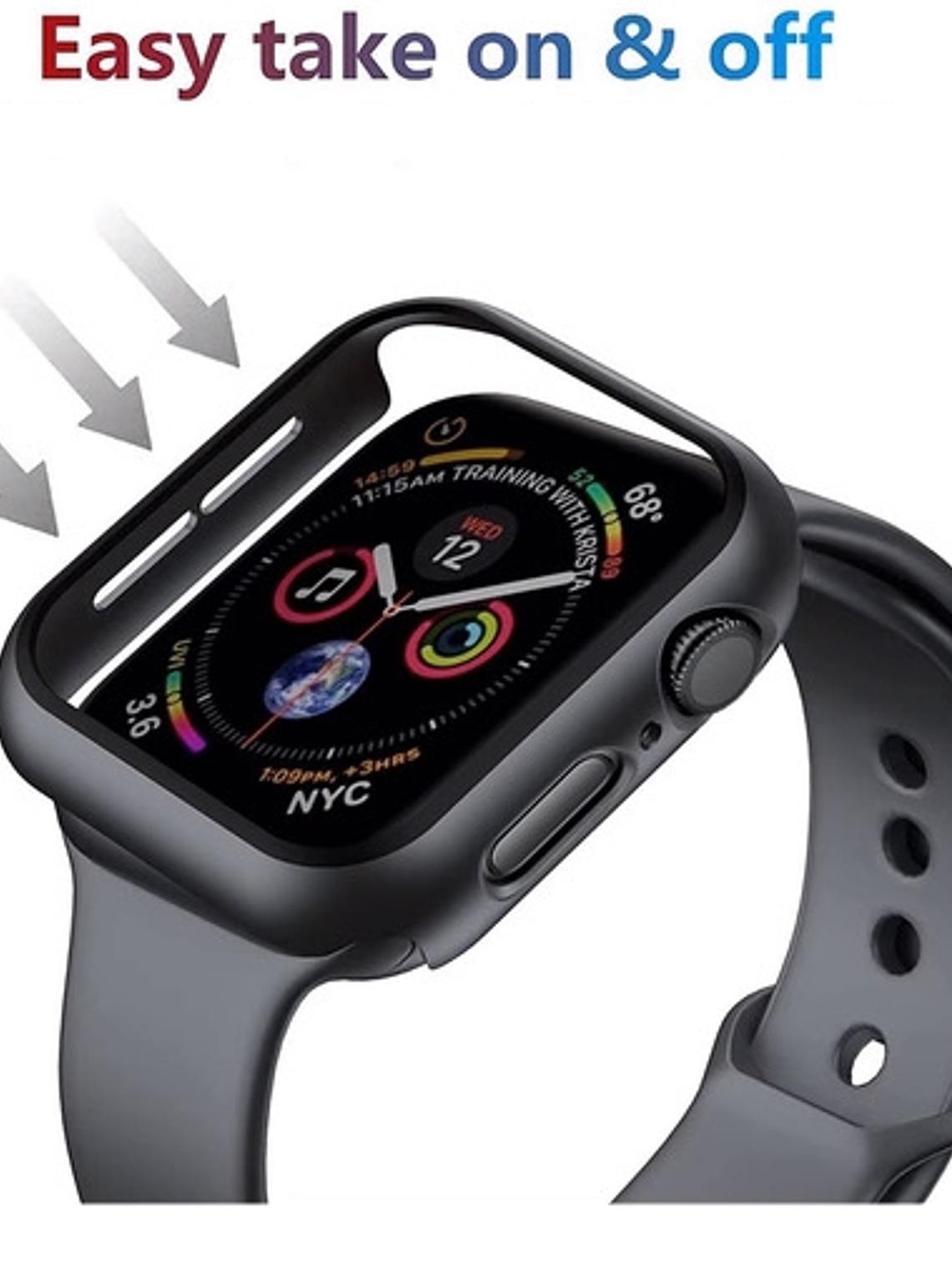 Carcasa para Apple Watch 44mm Series 456SE 2da gen 3