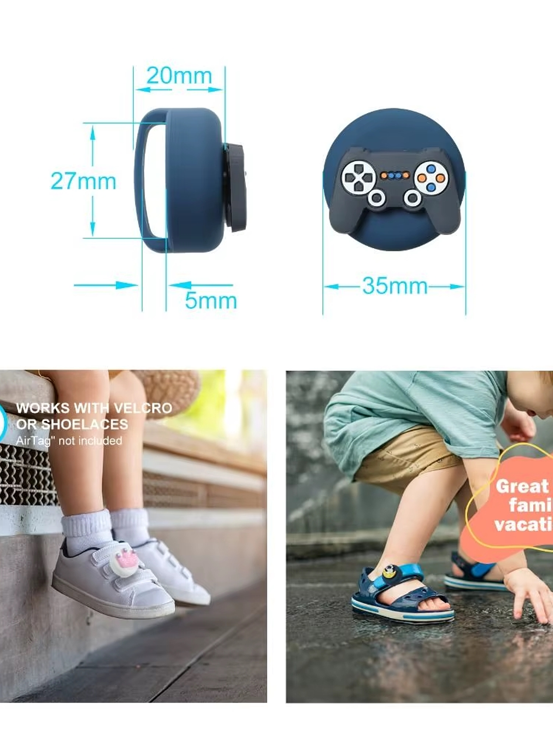 Funda para zapatos porta AIRTAG para niños DISEÑOS 3
