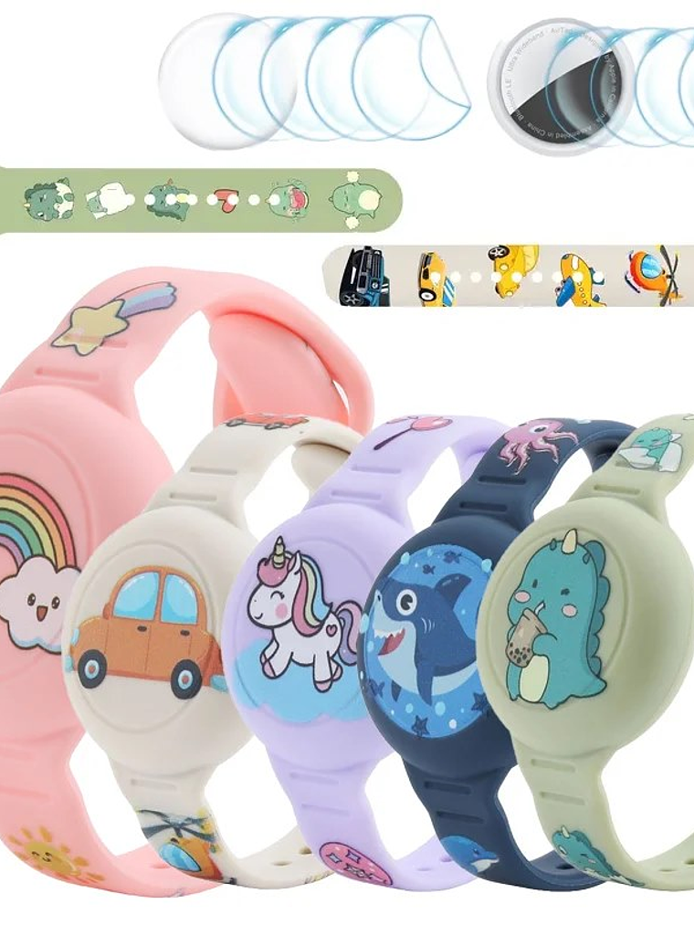 Pulsera porta AIRTAG para niños DISEÑOS 1