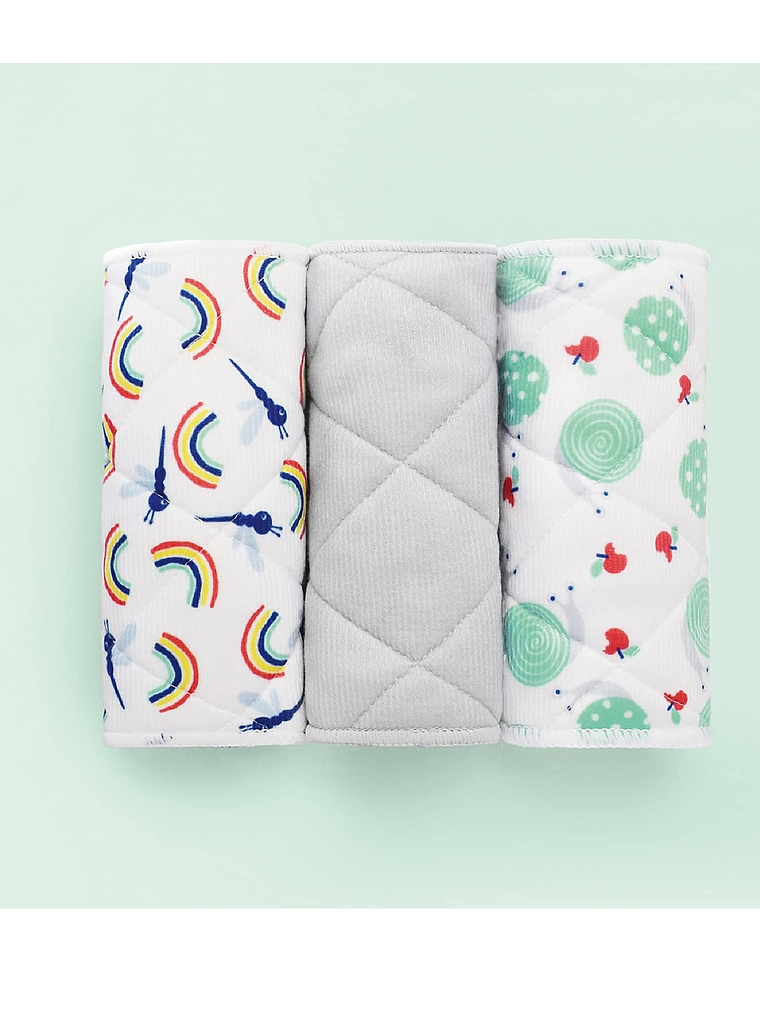 INSERTOS de algodón y bambú con diseño para pañal reciclable DISEÑOS 6