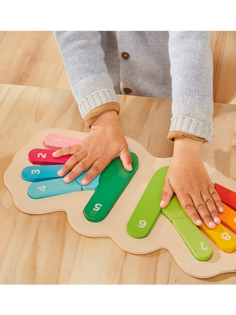 Puzzle de madera Montessori para niños MANOS 1