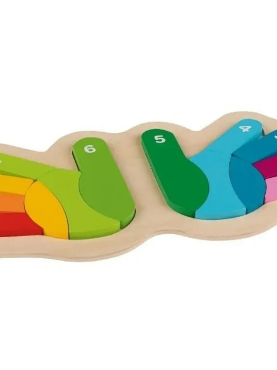 Puzzle de madera Montessori para niños MANOS 2