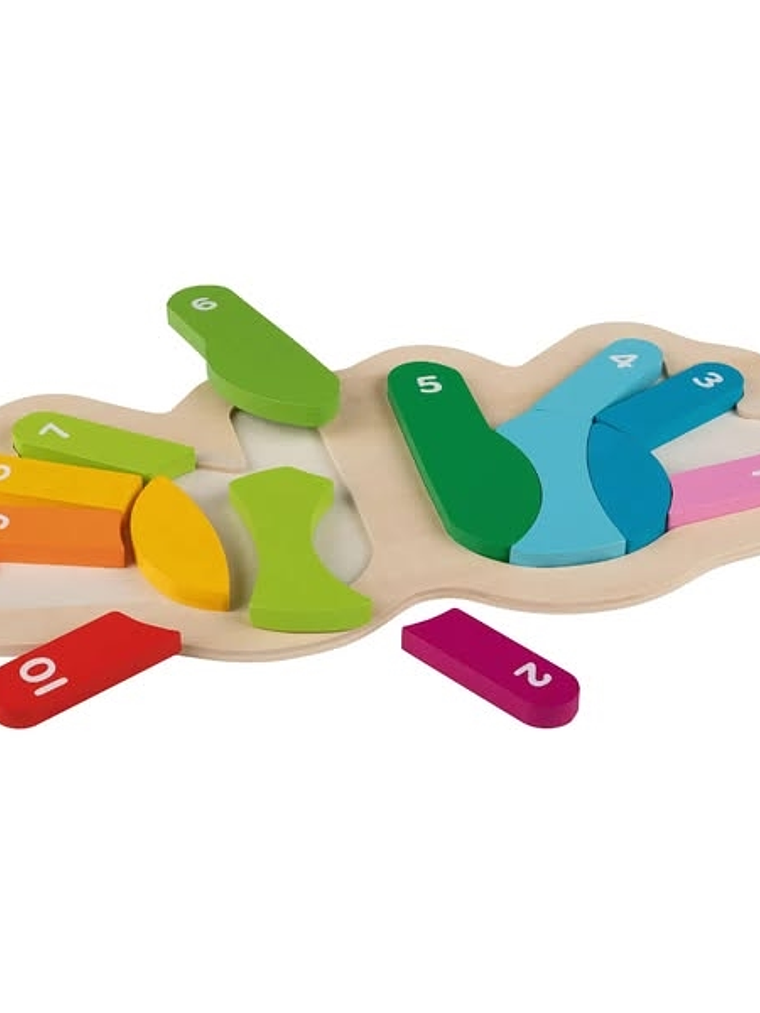 Puzzle de madera Montessori para niños MANOS 3