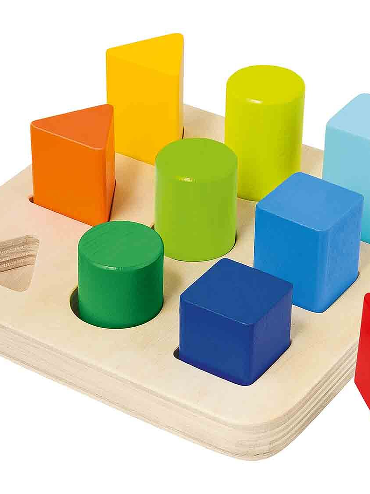 JUEGO DIDÁCTICO Formas geométricas de madera 1