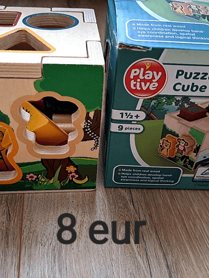 CUBO DE HABILIDADES de madera Safari