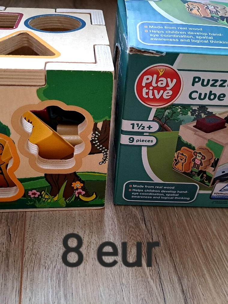 CUBO DE HABILIDADES de madera Safari 2