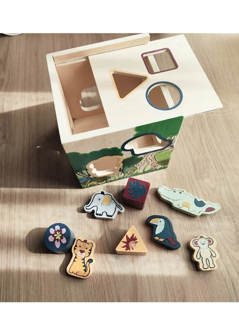 CUBO DE HABILIDADES de madera Safari 3