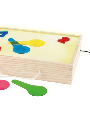 Caja de luz con control remoto y USB diseño Montessori
