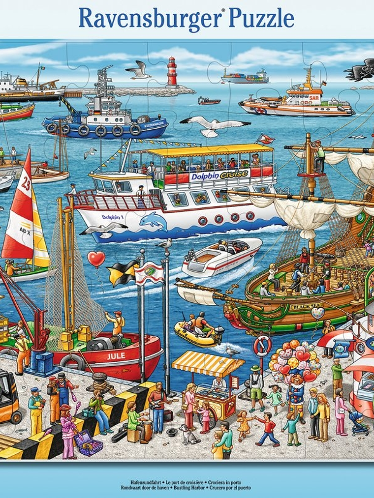 Rompecabezas para niños Ciudad y Crucero 2 unidades 1