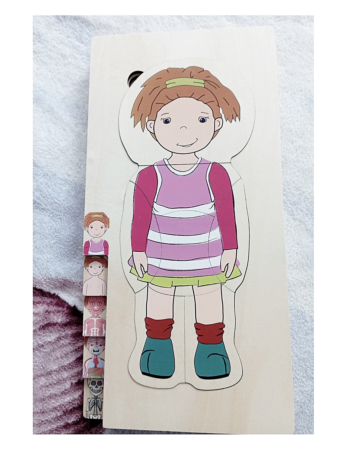 Puzzle  de madera cuerpo humano NIÑA o NIÑO 5