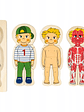 Puzzle  de madera cuerpo humano NIÑA o NIÑO - Miniatura 6