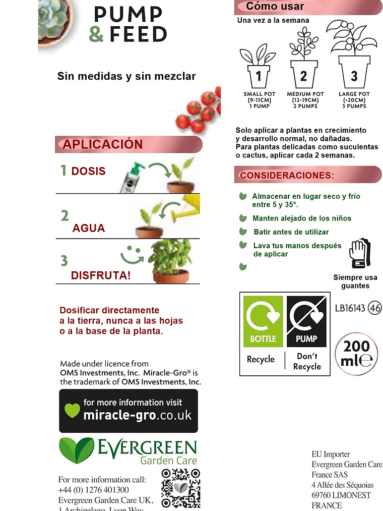 SET de 4 bandejas para almácigos y abono líquido 7