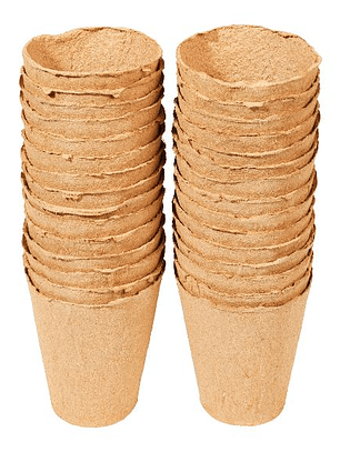 PACK 30 maceteros biodegradables 8cm