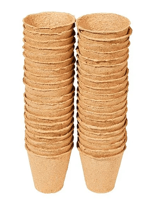 PACK 40 maceteros biodegradables 6cm