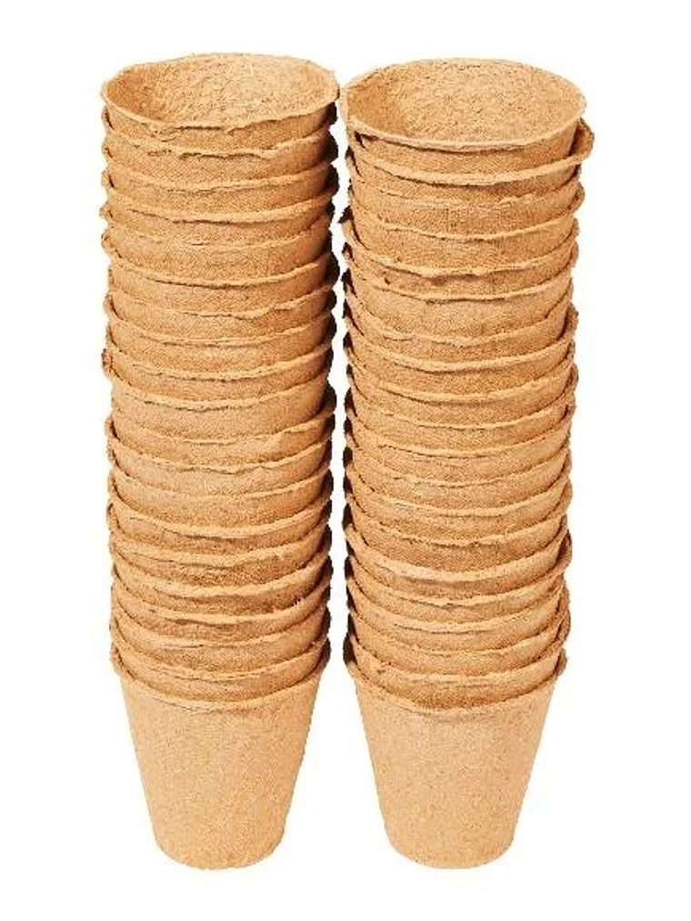 PACK 40 maceteros biodegradables 6cm 1