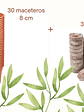 SET de 30 Maceteros 8cm y 30 germinadores - Miniatura 1