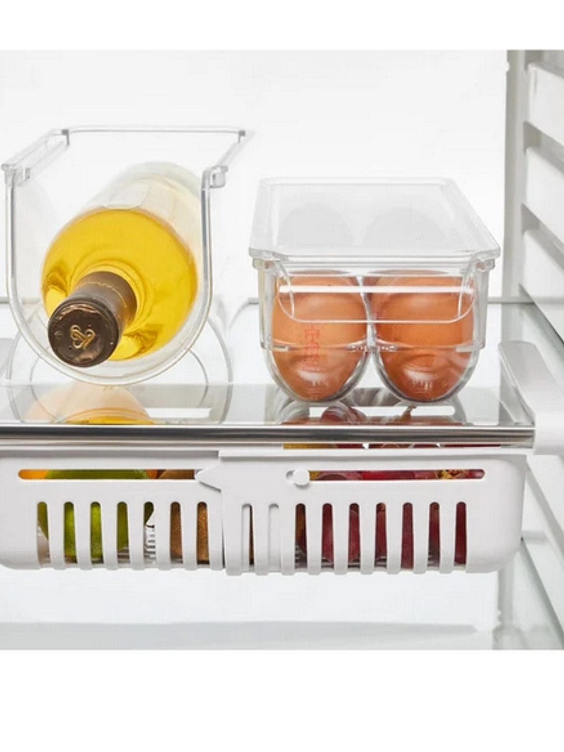 Organizador de botellas de acrílico para refrigerador 3