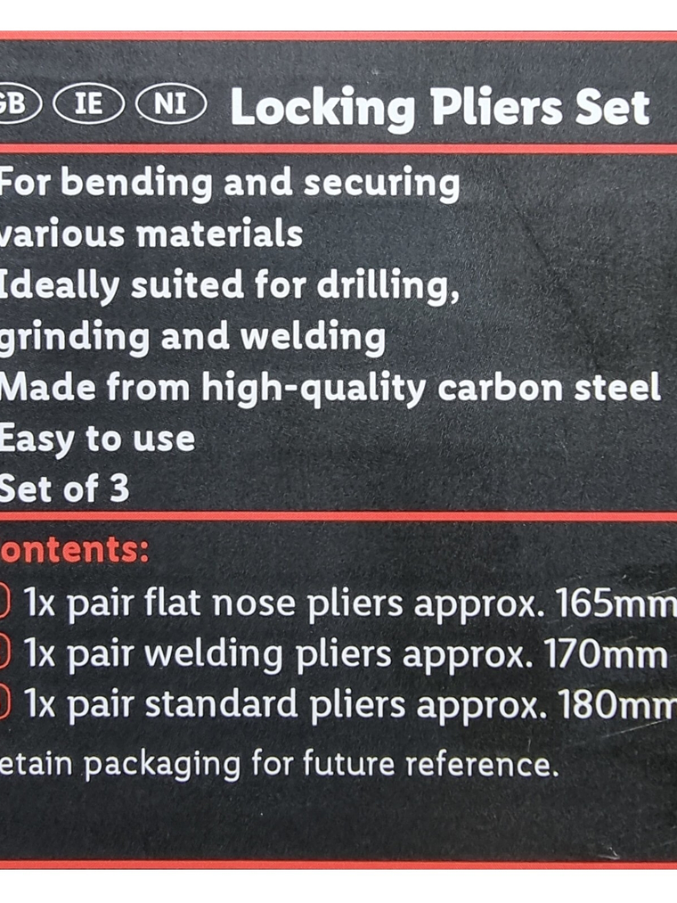 SET de 3 ALICATES de apriete 5