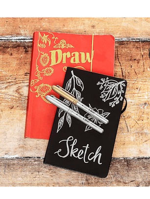 Marcadores metálicos 5 colores