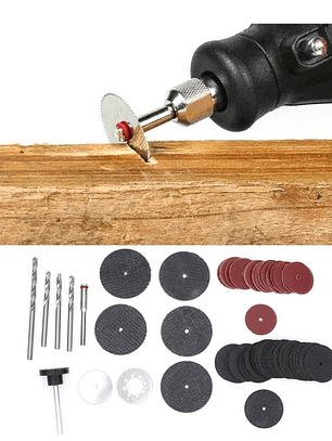 Set mini discos para equipo manual de pulido y corte