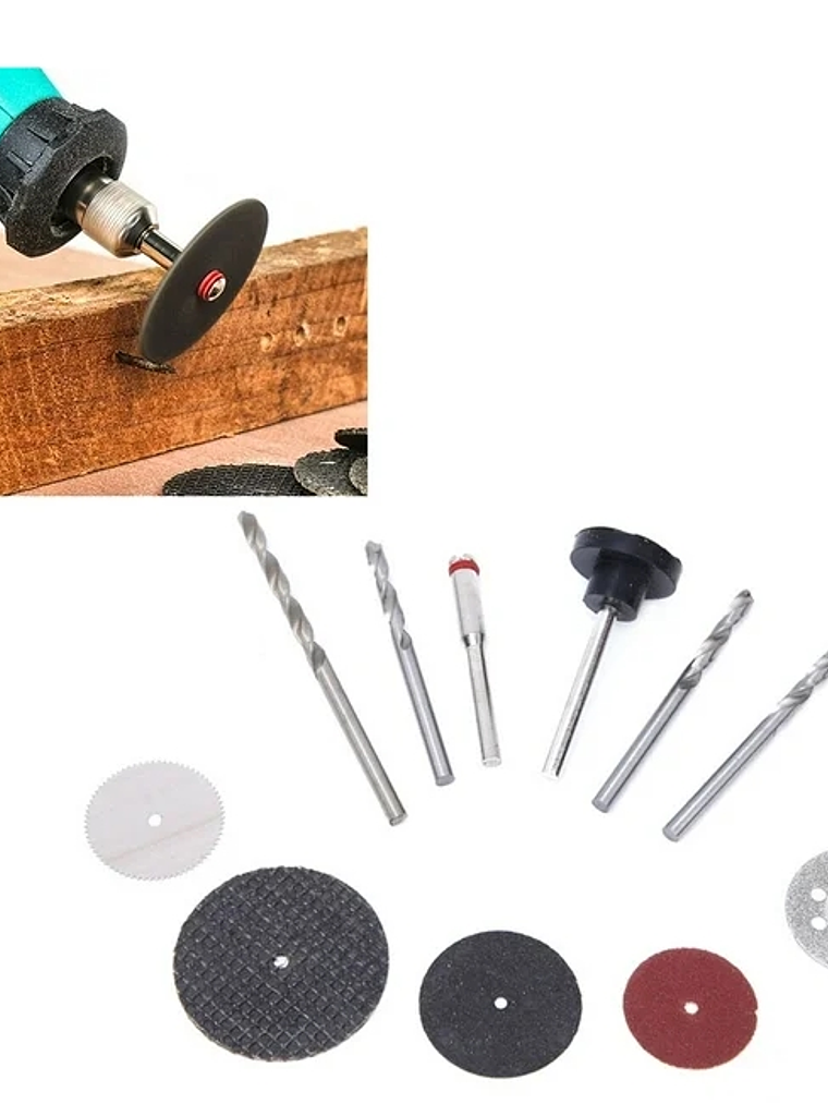 Set mini discos para equipo manual de pulido y corte 4