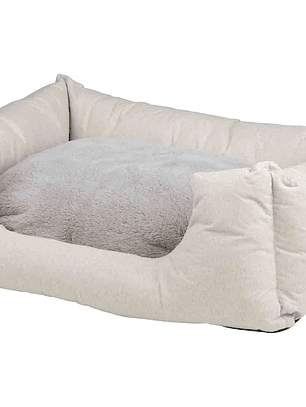 CAMA mascota rectangular 60cm reversible verano invierno
