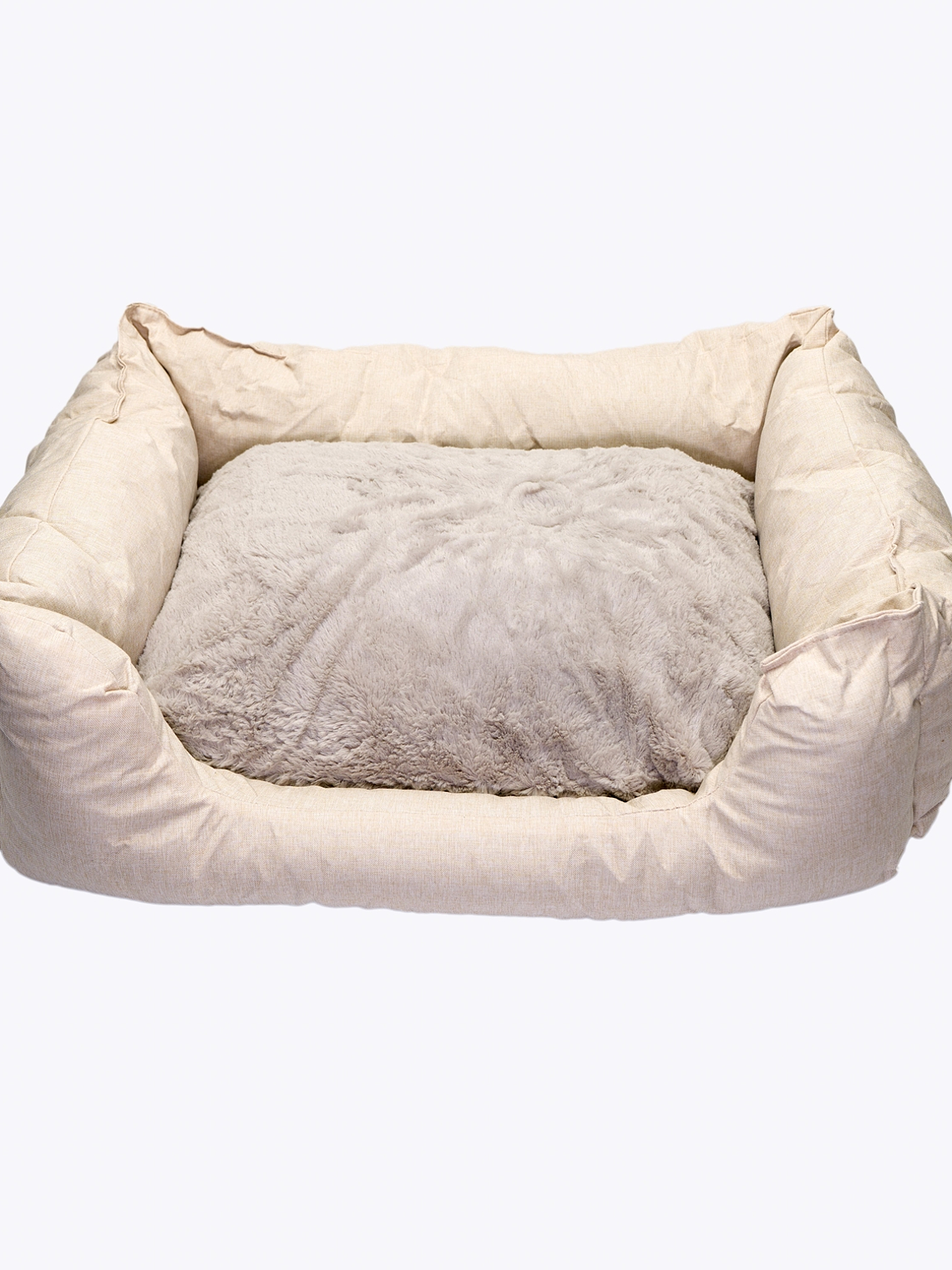 CAMA mascota rectangular 60cm reversible verano invierno 3
