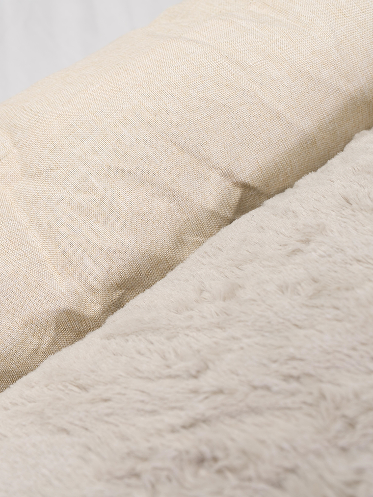 CAMA mascota rectangular 60cm reversible verano invierno 4