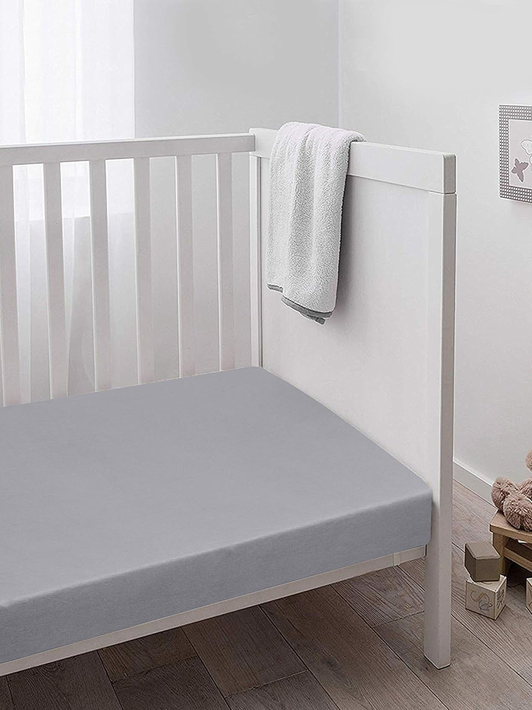 Set 2 sábanas bajeras jersey algodón para cuna 2